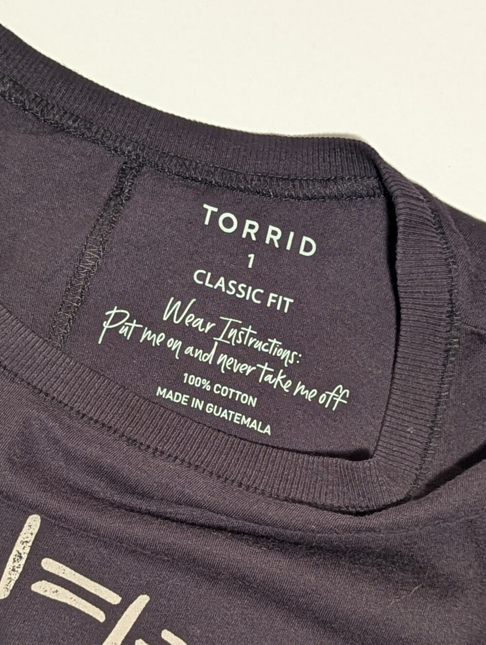 Torrid Gently Used Black Forever Collage Vintage Crew Neck Tee Sz 1 Classic Fit - Picture 6 of 11